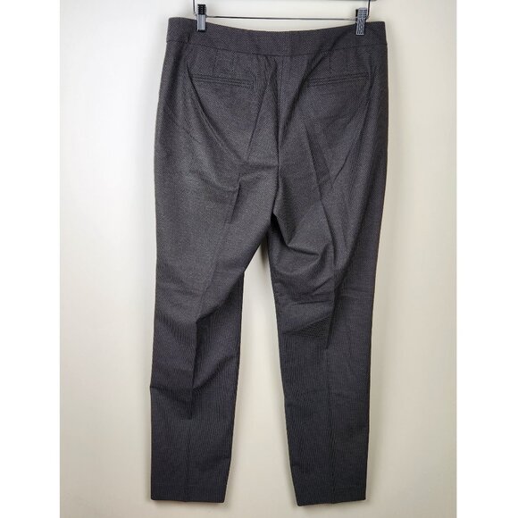 Talbots Black Micro Polka Dot Wide Leg Slacks Pants sz 12 Office Career - Picture 2 of 9